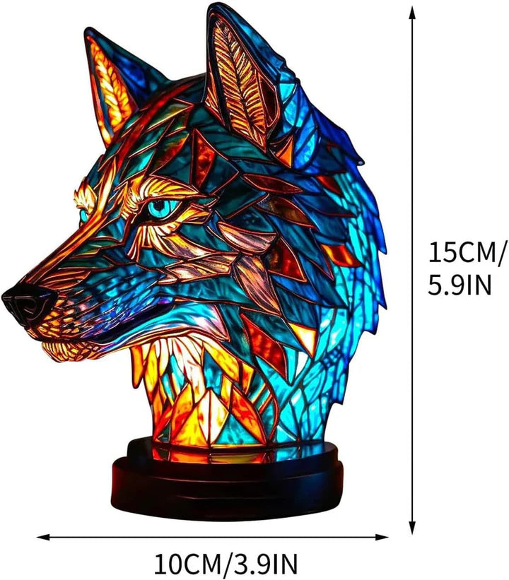 Light Wolf - handmade lamp that makes hearts shine